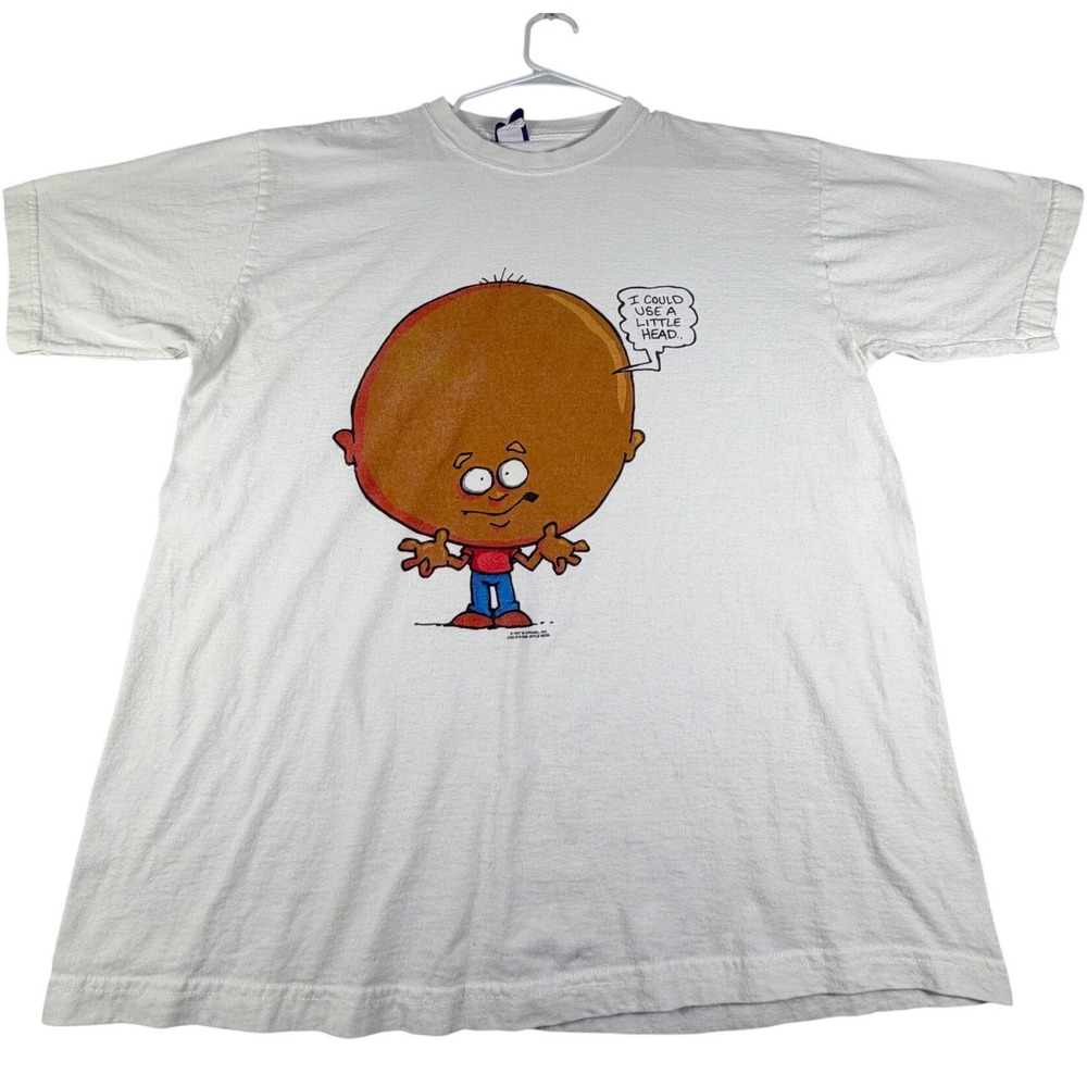 Vintage 1997 GI Apparel I Could Use A Little Head T-Shirt White XL
